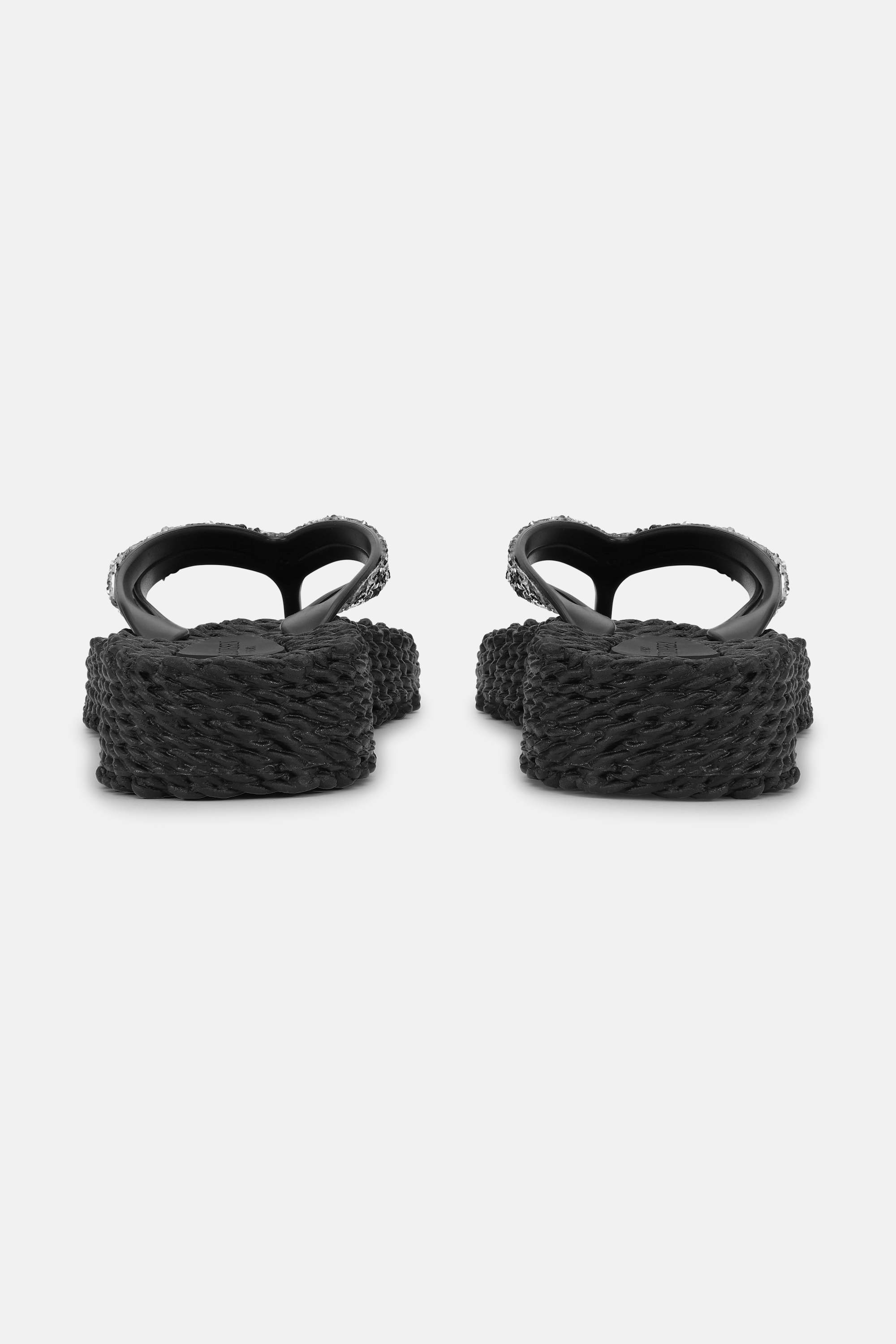 Platform Flip-flops Glitrende Steiner - Black